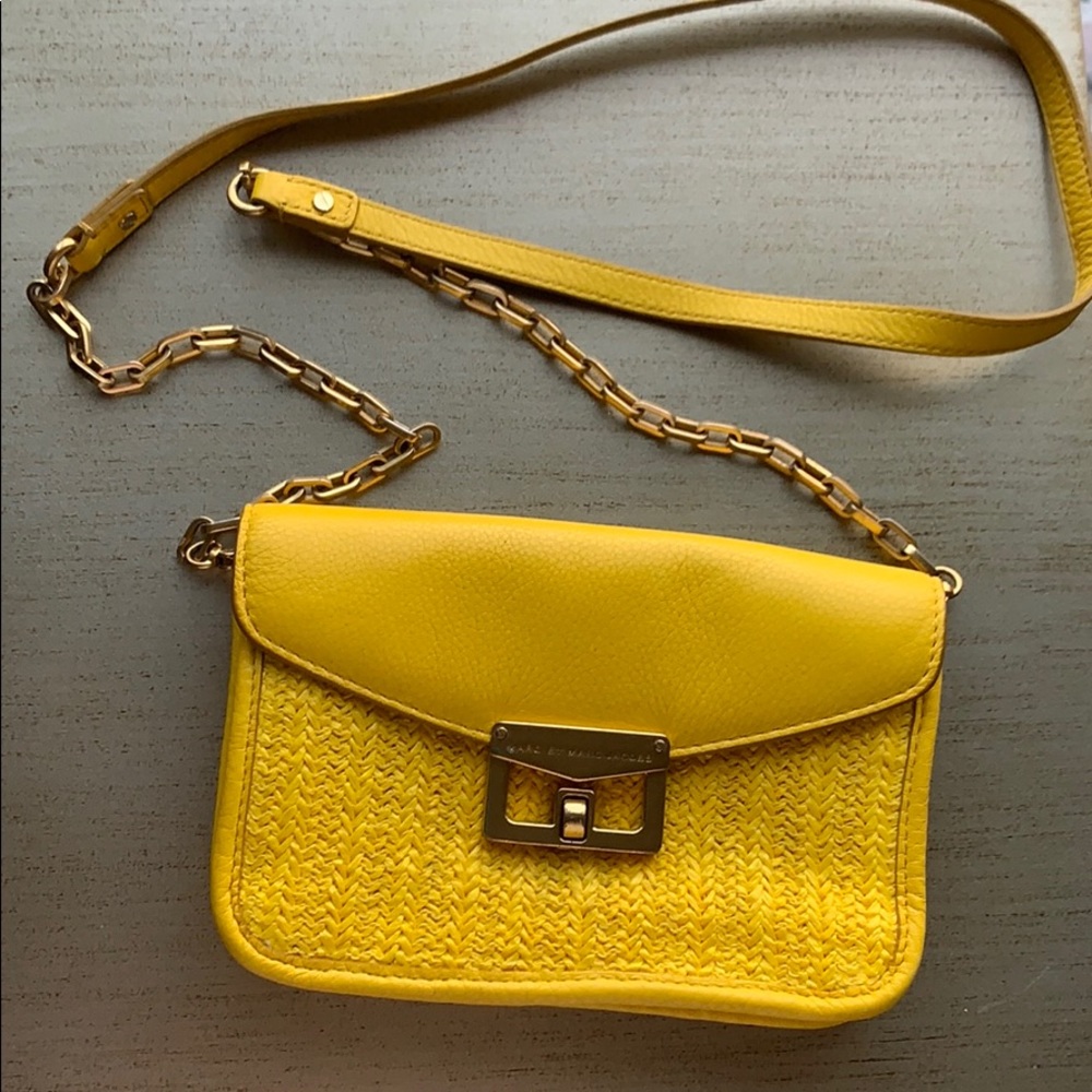 Marc Jacob Woven Summer Yellow Crossbody